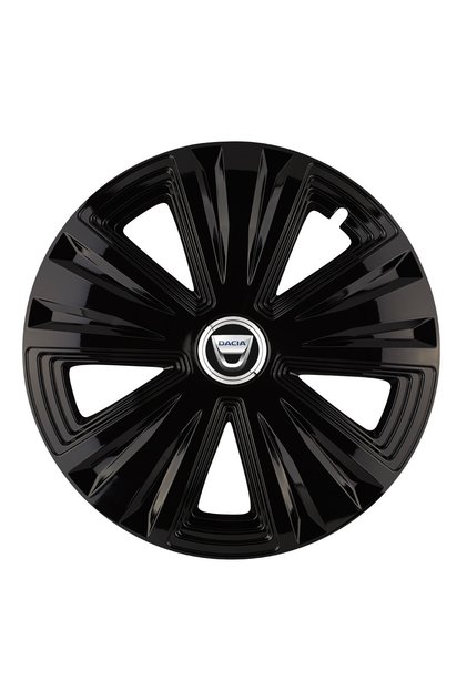 Set de 4 capace de jantă Glory negre R15 pentru gama Dacia