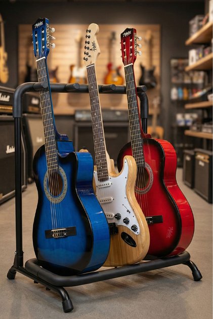 Gtr-03 Porfesyonel 3'lü (üçlü) Gitar Standı Sehpası