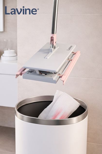 obido LAVİNE CLİCK MOP 5 ADET BEZ HEDİYELİ ASANSÖRLÜ MEKANİZMA