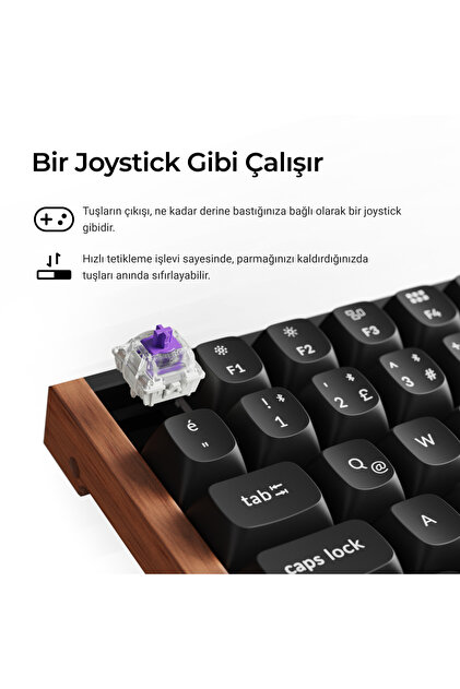 Keychron K2 HE Special Edition Siyah %75 Gateron Magnetic Nebula