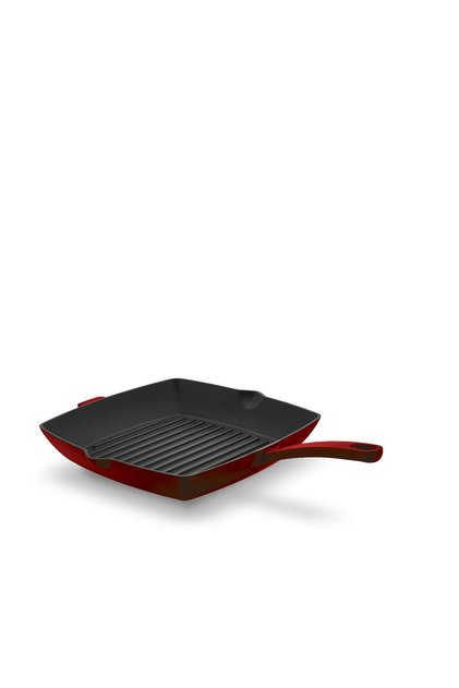 مقلاة كاستا حمراء مربعة الشكل 30x30 سم A2848-1
