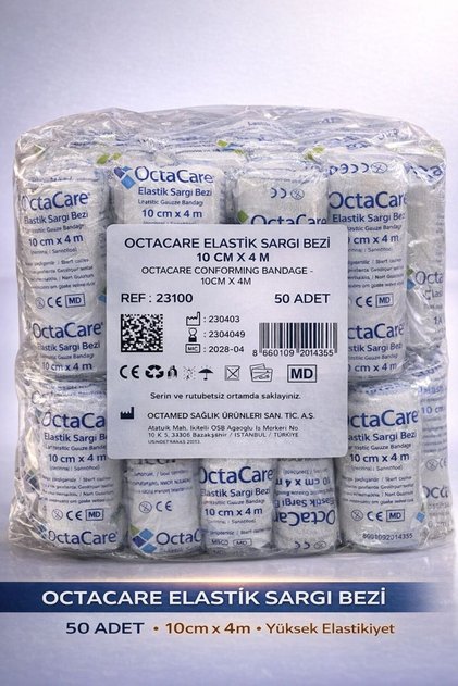 Elastik Sargı Bezi 10 Cm X 4 M 50 Adet.