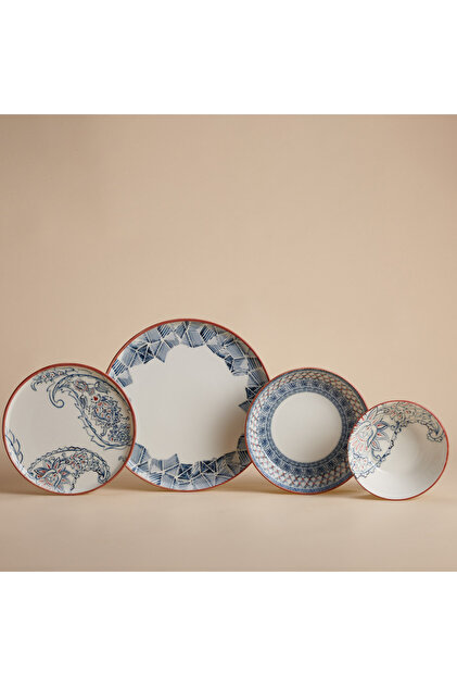 Iona Collection 16 Parça Desenli Yemek Takımı A8814
