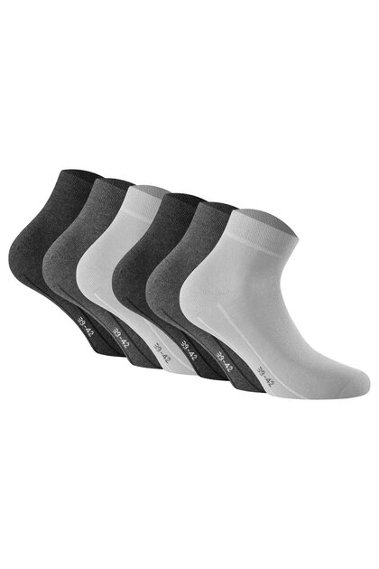 Basic Unisex Quarter Socken, 6er Pack - Sneaker Plus, Baumwolle