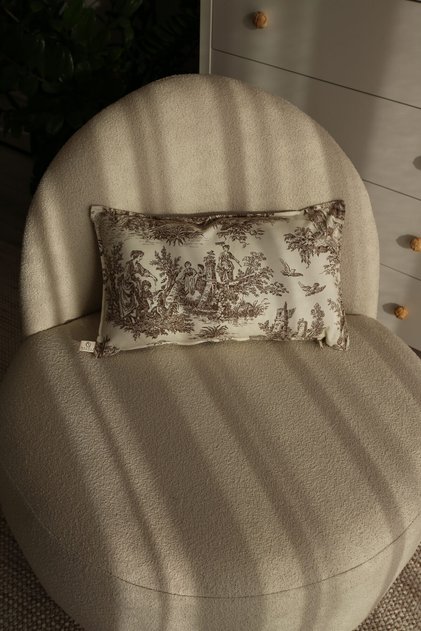 Rusticana Kahve Dikdörtgen Kırlent Kılıfı (30x50)