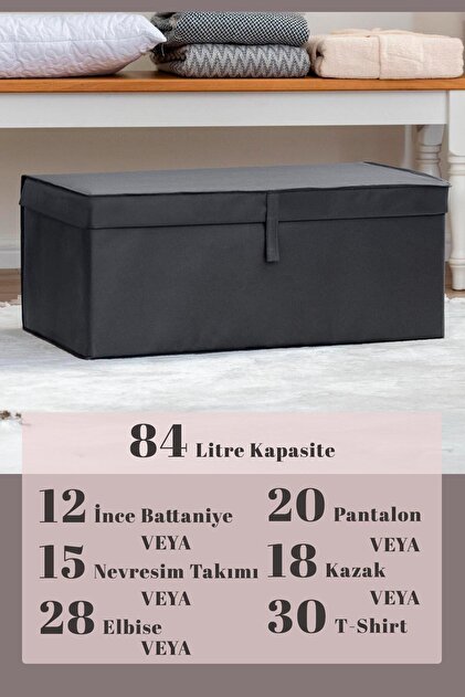 ALAS Çok Amaçlı Kutu Mega Plus ANTRASİT 1 Adet 70x40x30 CM
