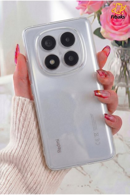 Redmi Note 14 Pro 4G/5G Case with Camera Protection Transparent Ultra Thin Flexible Colorless Silicone Cover