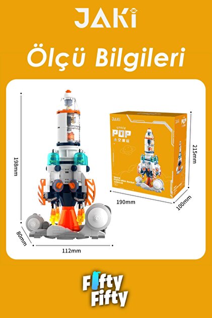 Vagonlife Jaki Mini Space Serisi/uzay ROKETI-JK8508 (+302 Parça