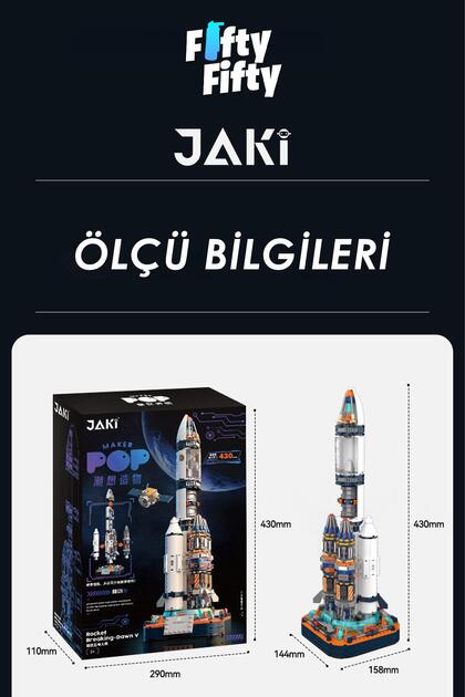Vagonlife Jaki Space Serisi/uzay ROKETI-JK8501 (+800 Parça