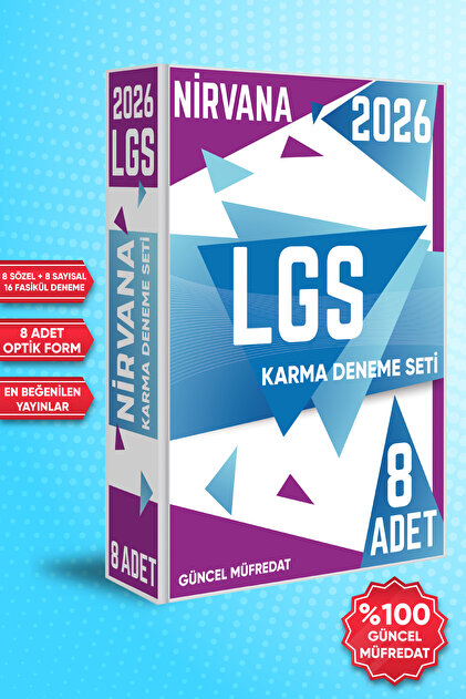 Karekök Yayınları 2026 LGS 8.SINIF Nirvana Karma Deneme Seti 8