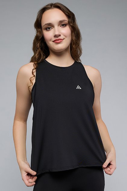 Women Black Logo Detail Active Tank Top