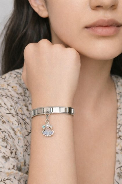 Steel Cute Figure Dangle Nomi Charm