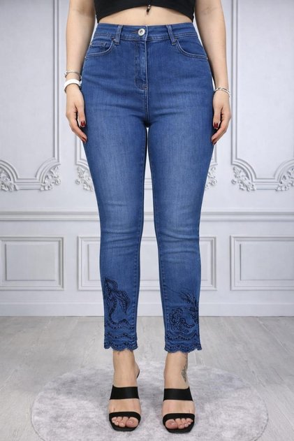 Liz 471 Paca Pants with Seam Detail, 5 Pockets, Lycra, Tight Fit