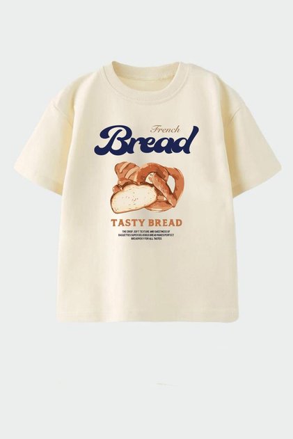 Unisex Kids Cotton Crew Neck Printed T-Shirt