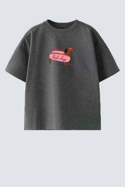 Girls' Cotton Crew Neck Printed T-Shirt