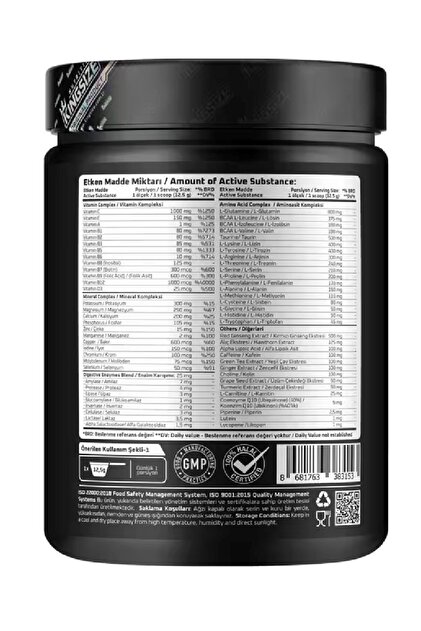 Kingsize Nutrition Monster Pak 500 Gr Portakal - Fiyatı, Yorumları