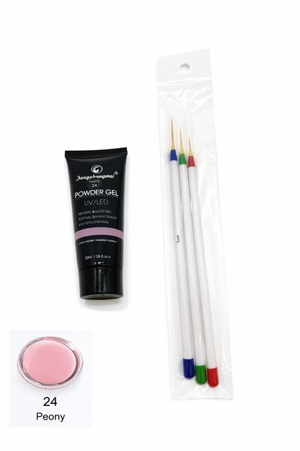 Polygel για την κατασκευή νυχιών, 30 ml, UV/LED – Peony 24