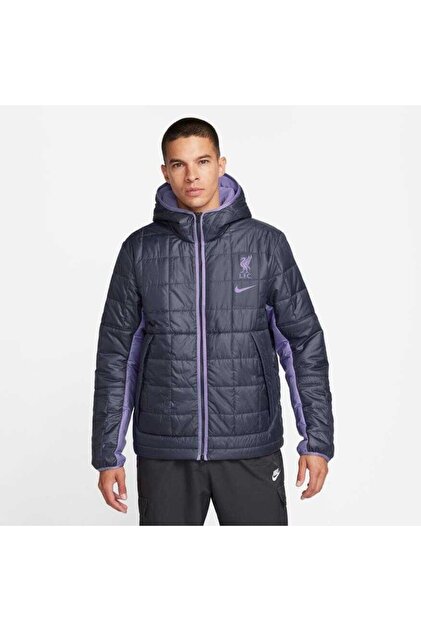 Nike Liverpool FC Exclusive Jacket Fleece Erkek Siyah Mont