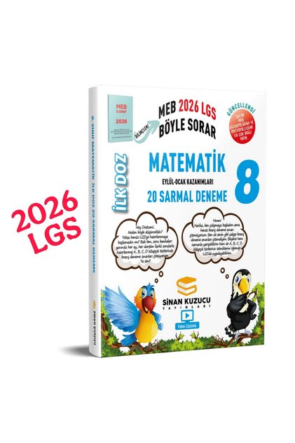 2026-2027 Müfredat 8 Sınıf İlk Doz Sarmal Branş Denemeleri MATEMATİK ( 2026-2027 LGS )