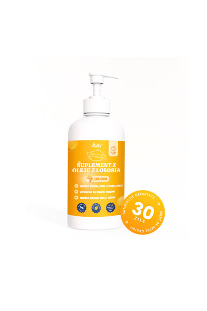 Ulei de somon pentru caini si pisici Woofy Lab, 500 ml
