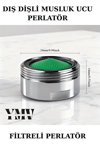 Su Tasarruflu Perlator Filtre Başlığı – 24mm/14mm Dış Diş | Suyu Filtreler | Banyo Mutfak Tasarrufu