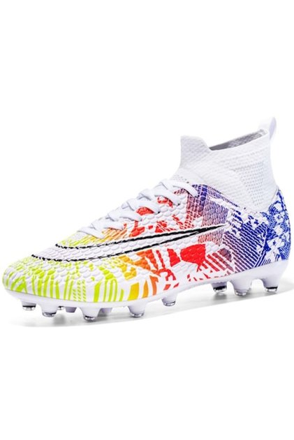 Ghete de fotbal multicolore pentru copii, impermeabile, mărimea 36