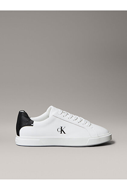 Ck Kadın Low Pro Cup Bağcıklı Deri Beyaz Sneaker