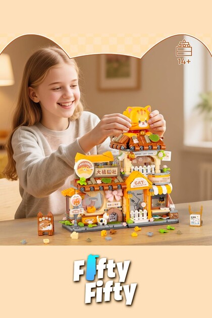 Vagonlife Loz Street Mini Serisi Kedi Temalı Dükkan 917 Parça