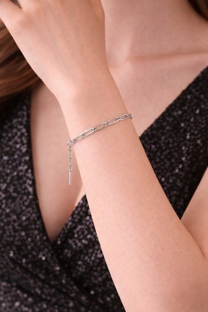 Women's Minimal Chain Bracelet Stainless Steel | Adjustable Extension Chain | Gold-Silver
