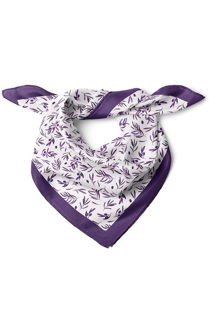 Olive Branch Pattern Scarf Bandana 50X50 cm