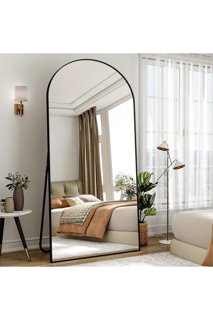 Full Length Mirror 180 x 76cm Large Arch Floor Mirror with Stand