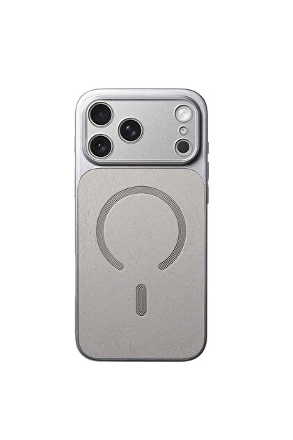 Ματ μαγνητική θήκη για iPhone 17 Pro Max, ασημί