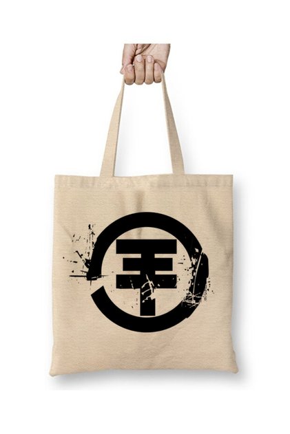 Tokio Hotel Logo White Tote Bag Long Handle Shopping Bag Beach Bag