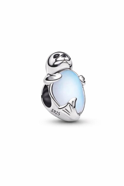 Gümüş Murano Fok Charm