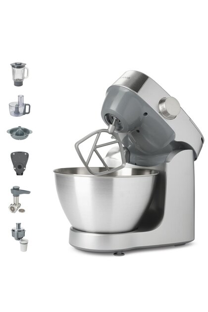 Robot de bucatarie Prospero+ KHC29A.R0SI, 1000 W, cantar integrat, vas 4,3l, blender sticla