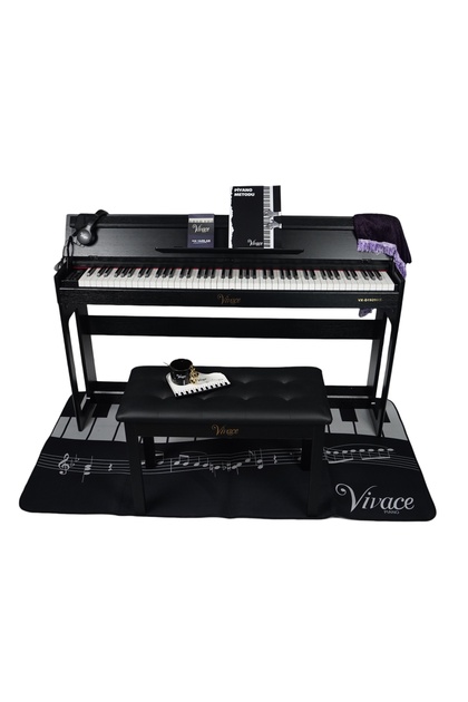 Furia Vivace Piano VX-D1920BK Mat Siyah Dijital Piyano Full Setli