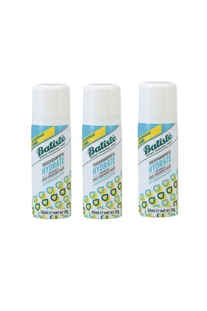 Batiste Hydrate Nemlendirici Kuru Şampuan 50 ml (3 Adet)