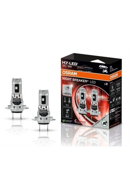Set 2 becuri LED H7 12V NB SPEED 450% ( Certificat RAR )
