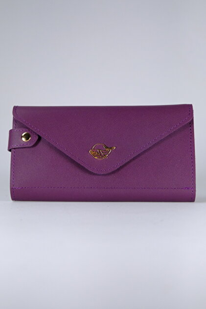 Women's Large Size Wallet Maria Bl2002 Plum
