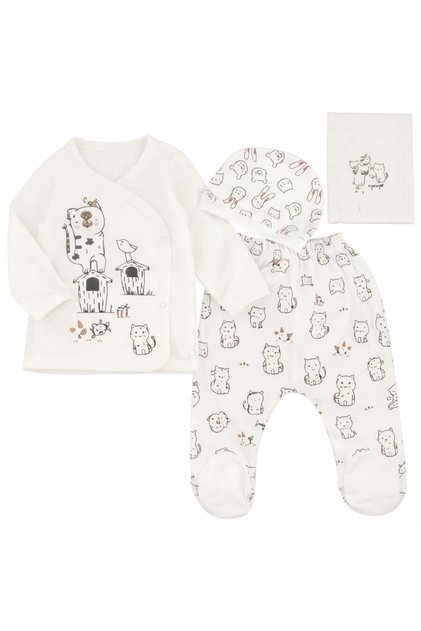 Newborn 5-Piece Hospital Discharge Set-Brown