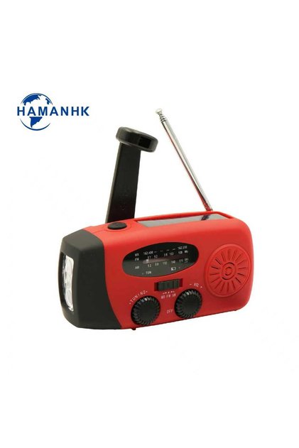 Güneş enerjili Dahili pil Manyetolu dinamo şarj El fenerli radyo Deprem Afet Acil durum