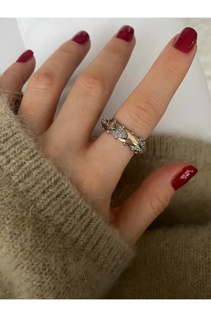 Limited Edition - Semi-Zircon Stone Bottom-Adjustable Women's Ring