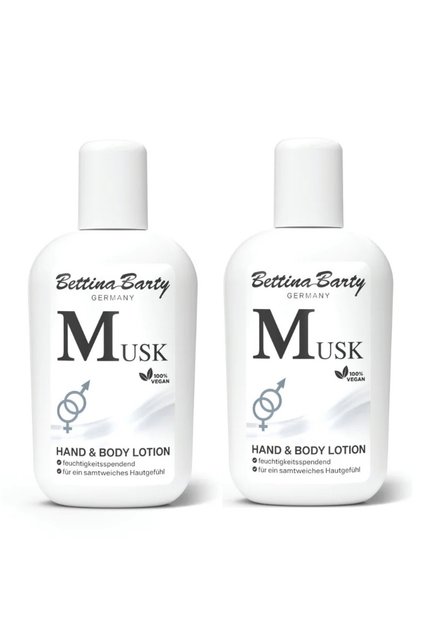 Musk Hand and Body Lotion, Powdery and Long-Lasting Musk Scent, Unisex, Mini Size 50 ml 2 Pieces
