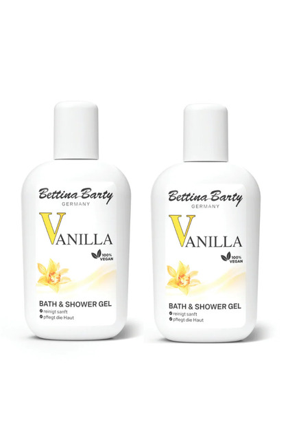Vanilla Bath Shower Gel, Vanilla Bath and Shower Gel, Mini Size 50 ml 2 Pieces