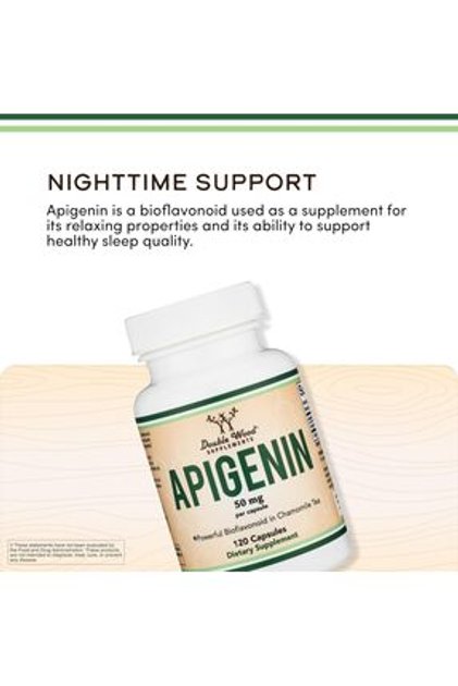 Apigenin Bioflavonoid Relaxation Sleep and Mood 120 Caps