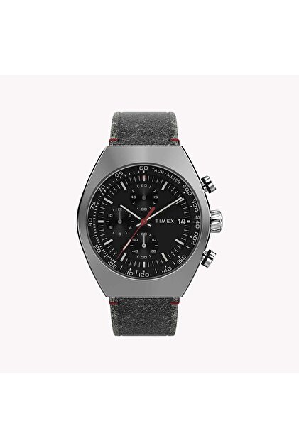 Men's Legacy Tonneau, Black Dial/Black Leather | Tw2u14100zv