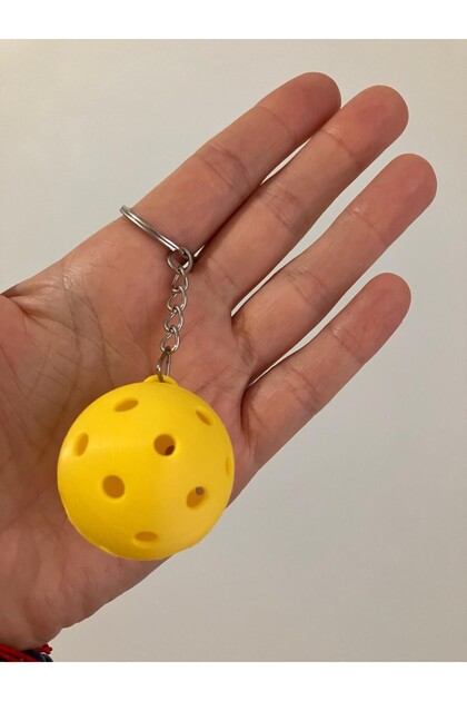 Pickleball Ball Keychain