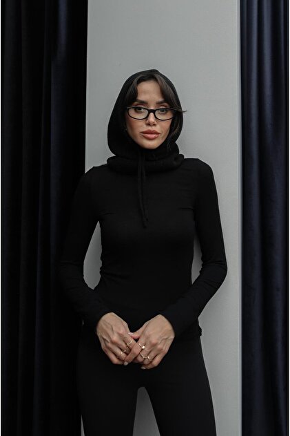 Black Rope Detailed Balaclava