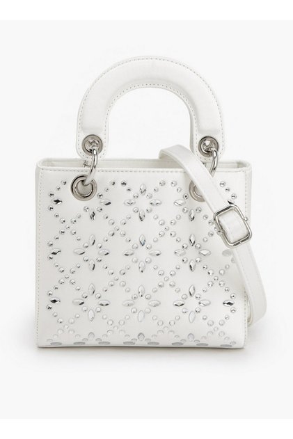 Floral Bella Embellished Tote Bag with Detachable Strap