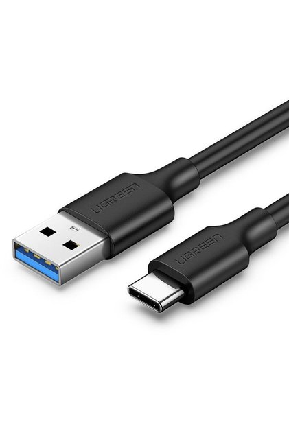 US184, USB la USB-C, 3A, 5Gbps, 1m, Negru